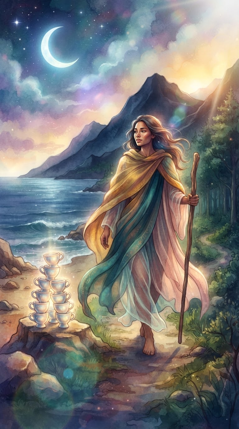Eight of Cups tarot card