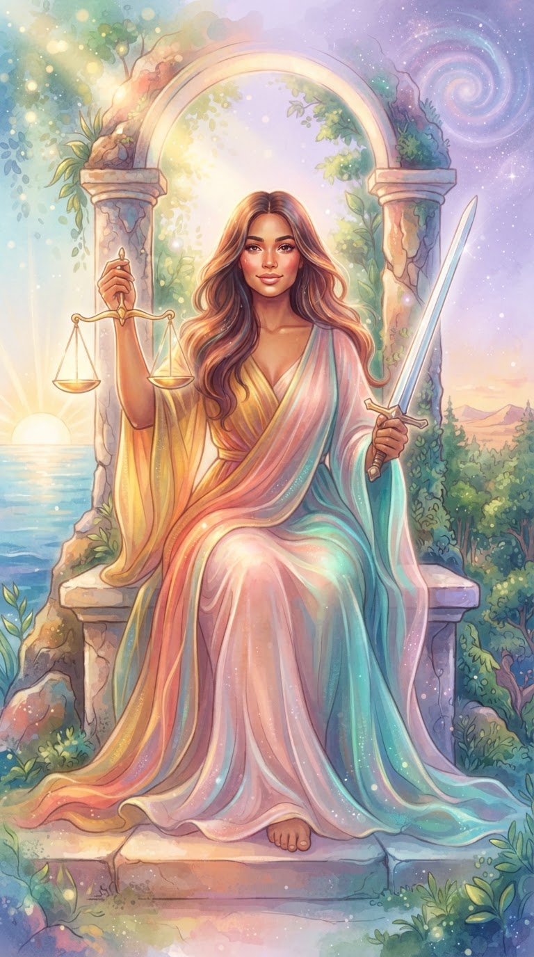 Justice tarot card