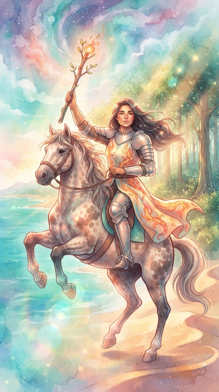 Knight of Wands tarot card