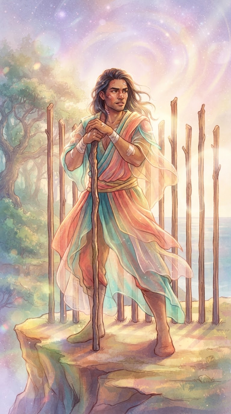 Nine of Wands tarot card