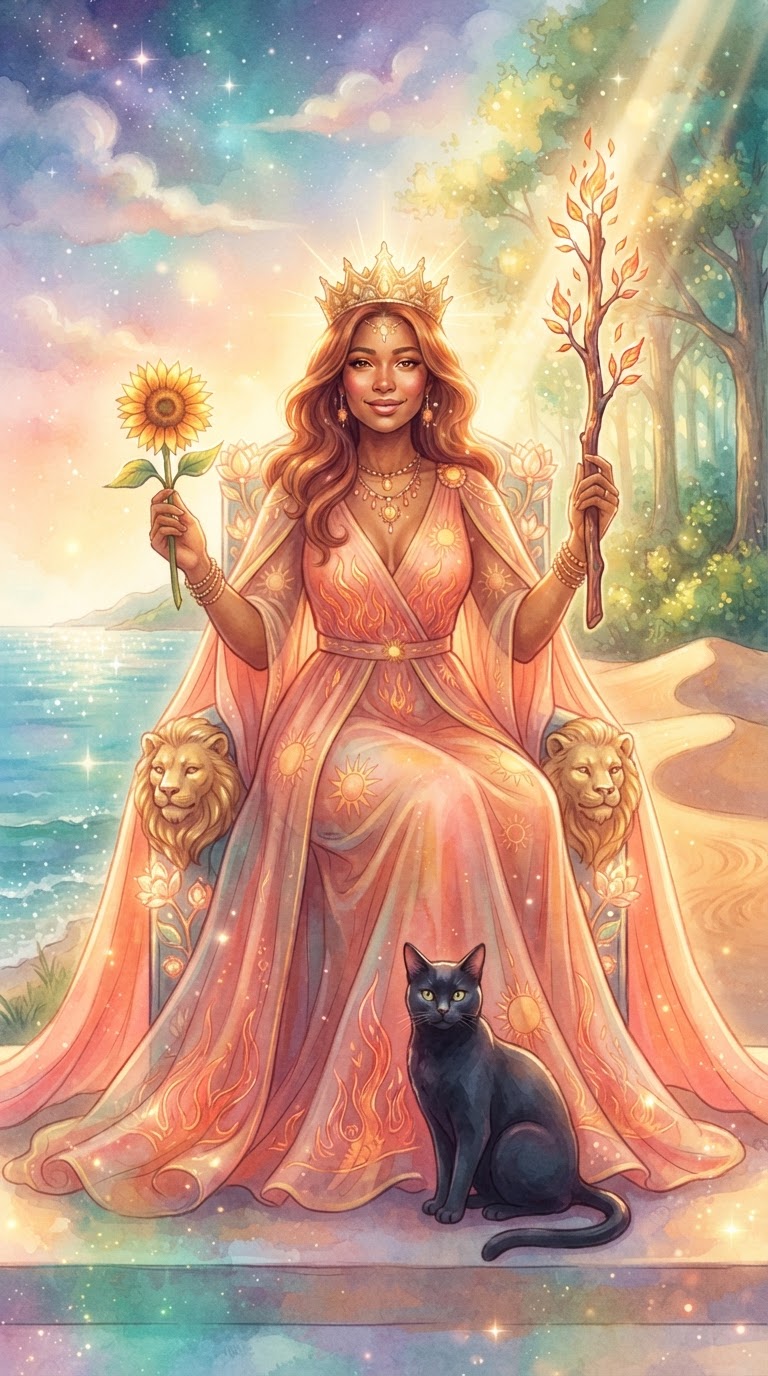 Queen of Wands tarot card
